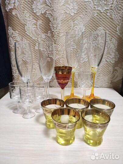 Фужеры, бокалы, рюмки, стопки СССР