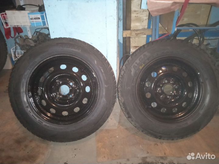 Колёса в сборе r 14,зимние4 /100, 2шт.kama alga