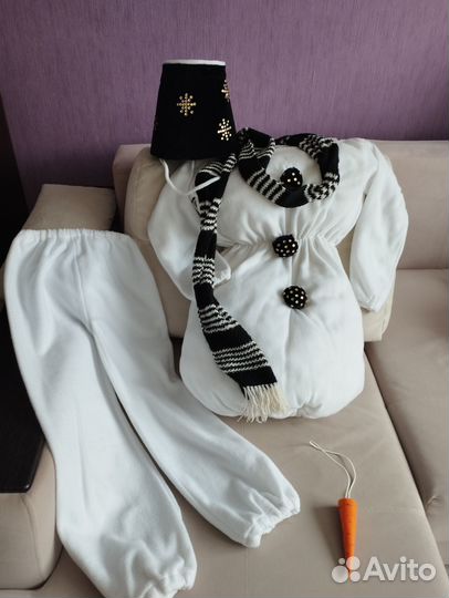 Новогодний детский костюм - снеговик