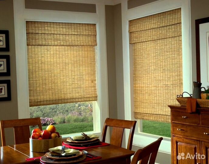 Бамбуковые жалюзи и шторы