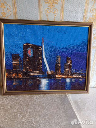 Алмазная вышивка. Готовая картина