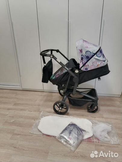 Коляска 2 в 1 babyton +автолюлька (лёгкая)