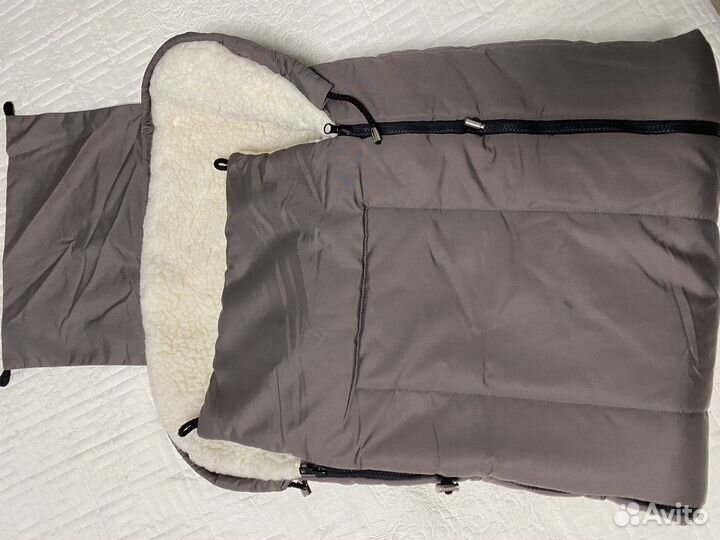 Зимний конверт в коляску до 3 лет
