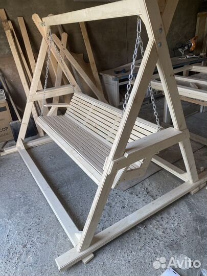 Качель деревянная