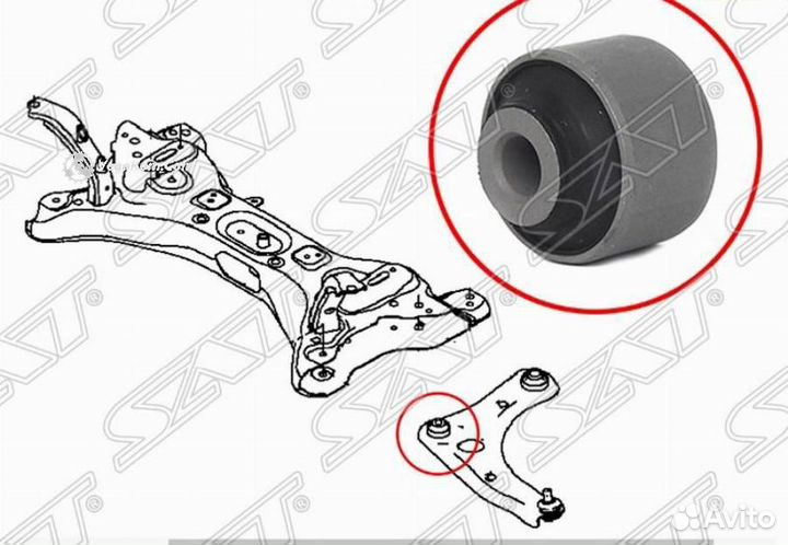 Сайлентблок рычага Nissan Note March Micra 12- ST545601HJ0A