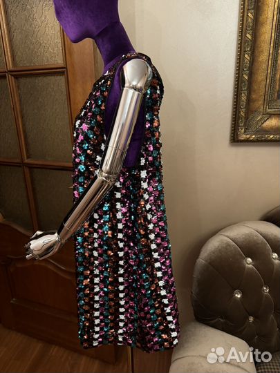 Новое платье в паетках river island оригинал