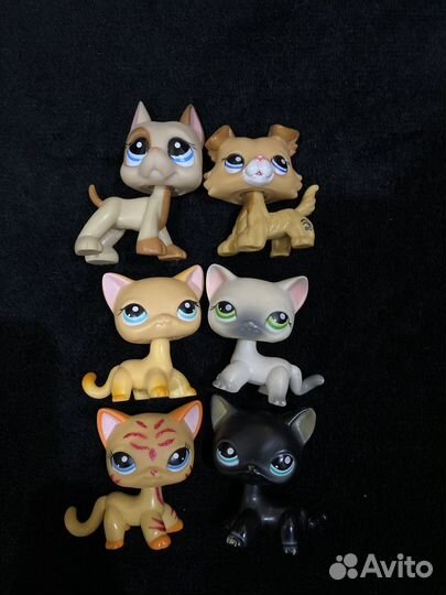 Littlest pet shop стоячка кошки собаки