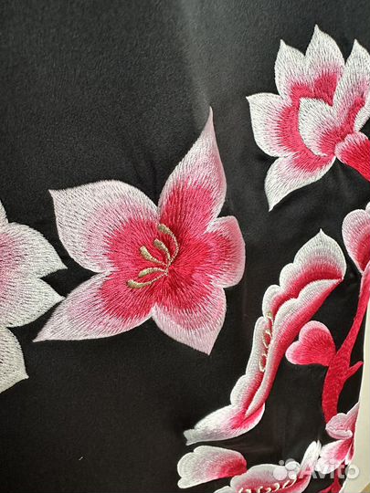 Натуральное китайское шелковое платье ципао