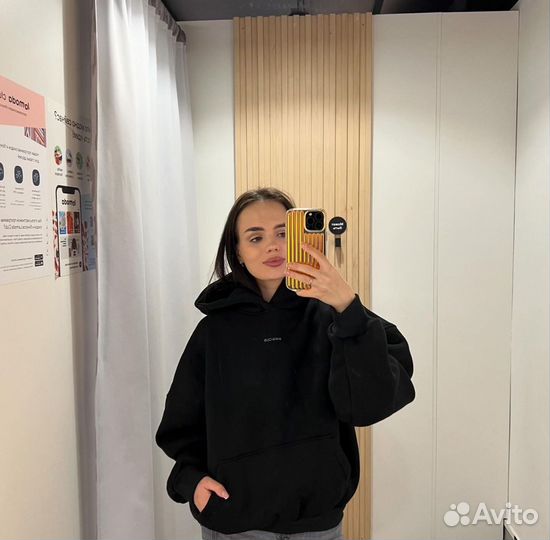 Черное худи