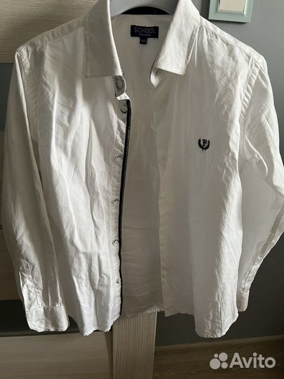 Рубашка белая 128-134