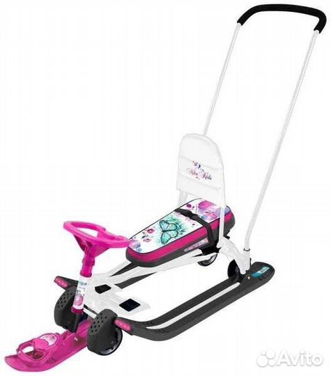 Детский снегокат с колесами б/у