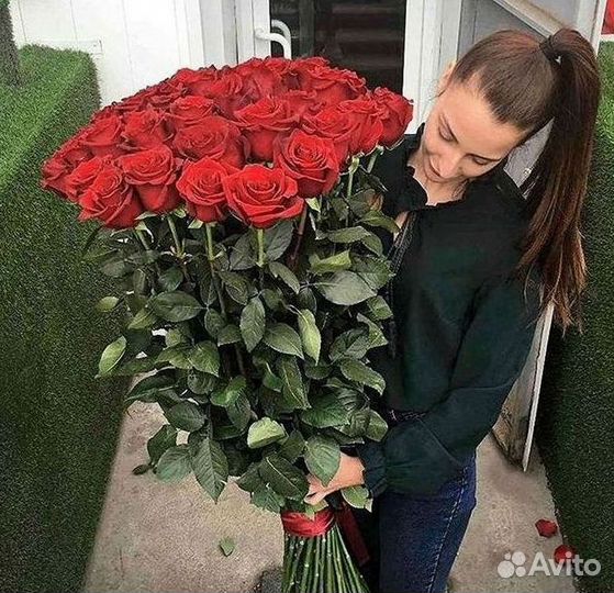 Высокие розы Гигантские розы Доставка цветов