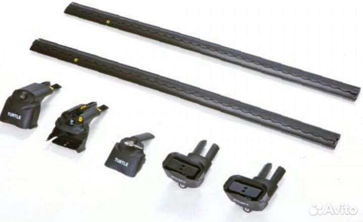 Поперечины Turtle Air 3 106 см черного цвета