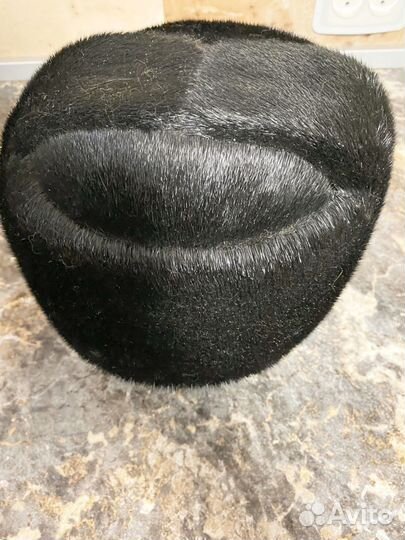Мужская зимняя шапка норковая 56-58 размер