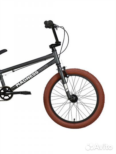 Велосипед Stark'22 Madness BMX 1 серебристый/корич