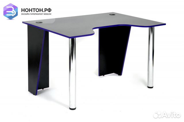 Стол компьютерный Strike-1 Neo черный / синий