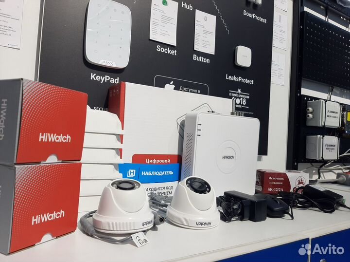 Комплект видеонаблюдения для магазина