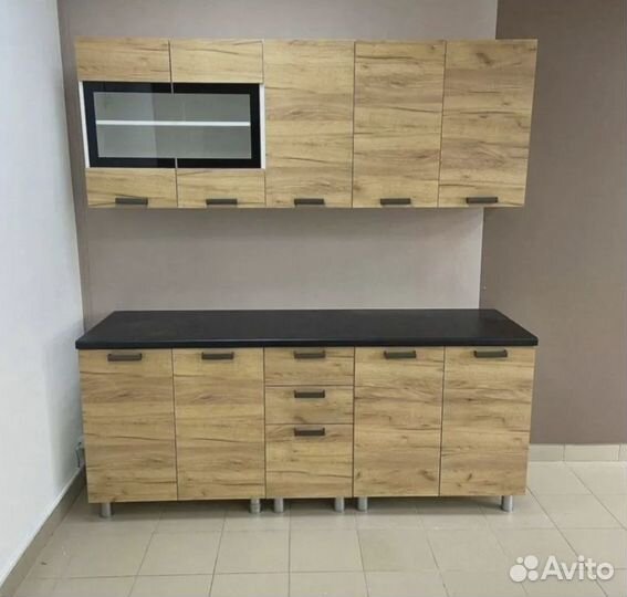 Кухня 200см крафт