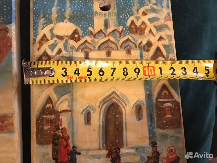 Живопись на дереве Элькина Т. 1990 год