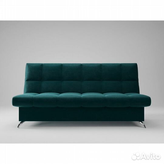 Диван «Финка прямая» ППУ - Темно-бирюзовый (велюр)