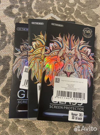 Защитное стекло 5D/9D на Honor/Huawei/Realme C3