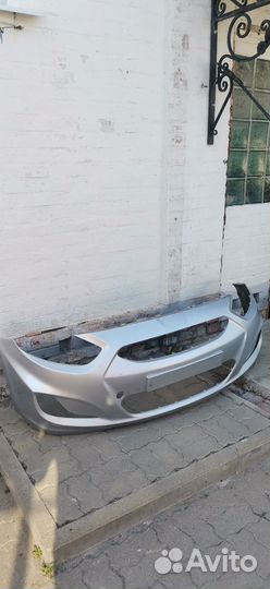 Бампер передний hyundai solaris