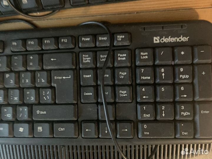 Клавиатура вход usb и круглый Defender