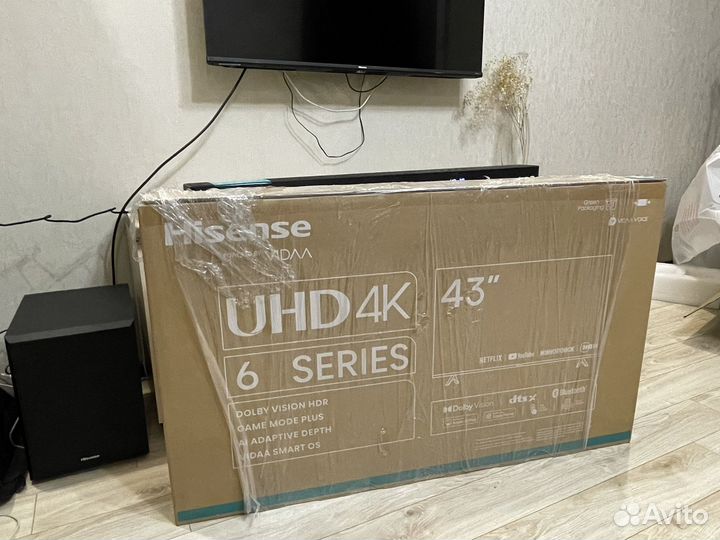 Телевизор Hisense smart tv 43 дюйма 4K l Новый