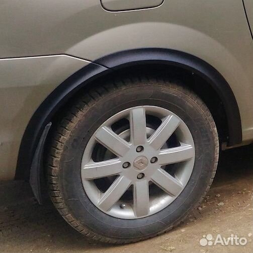 Накладки на колесные арки Лада Ларгус (8 шт.)