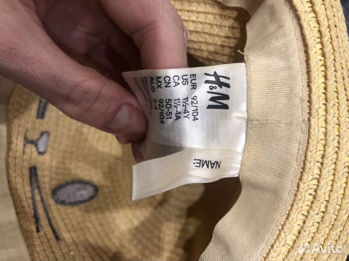 Шляпа для девочки hm+вещи