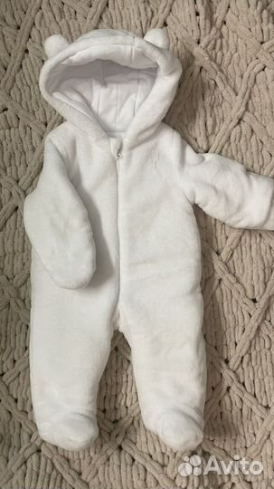 Комбинезон для новорожденных плюшевый Сarrot