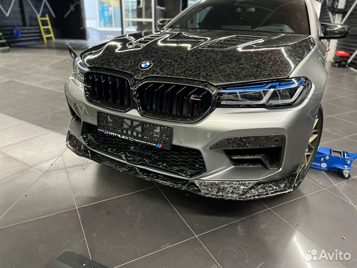 Губа BMW M5 F90 кованый карбон