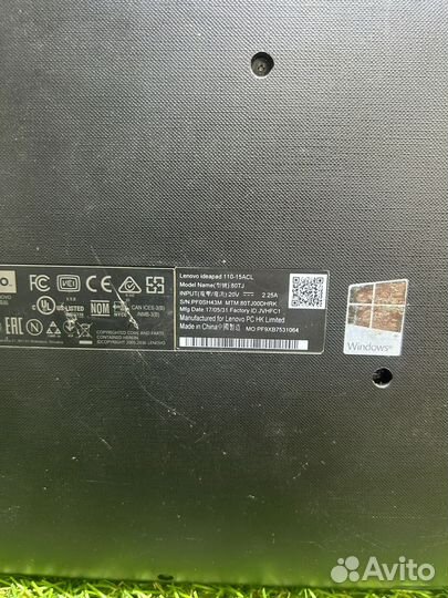 Ноутбук Lenovo ideapad 110-15acl