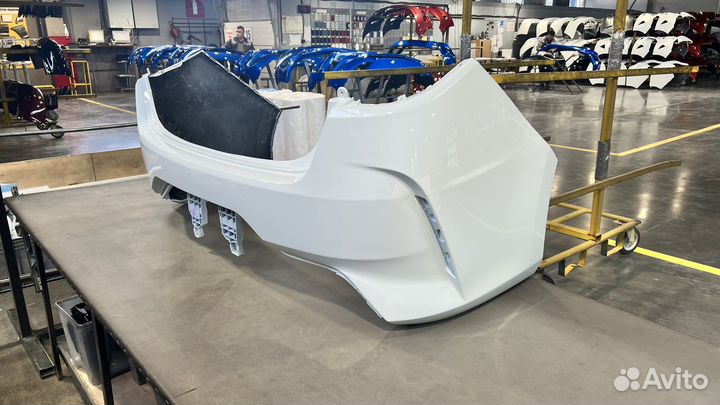 Задний бампер Kia Rio 4 рестайлинг 2020