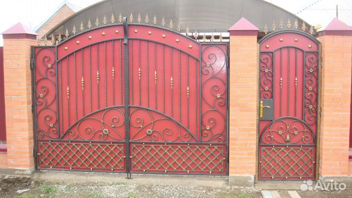 Ворота кованые
