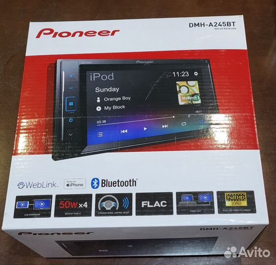 Магнитола 2 din Pioneer DMH-A245BT