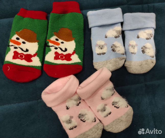 Носки для новорожденных летние, зимние, пинетки