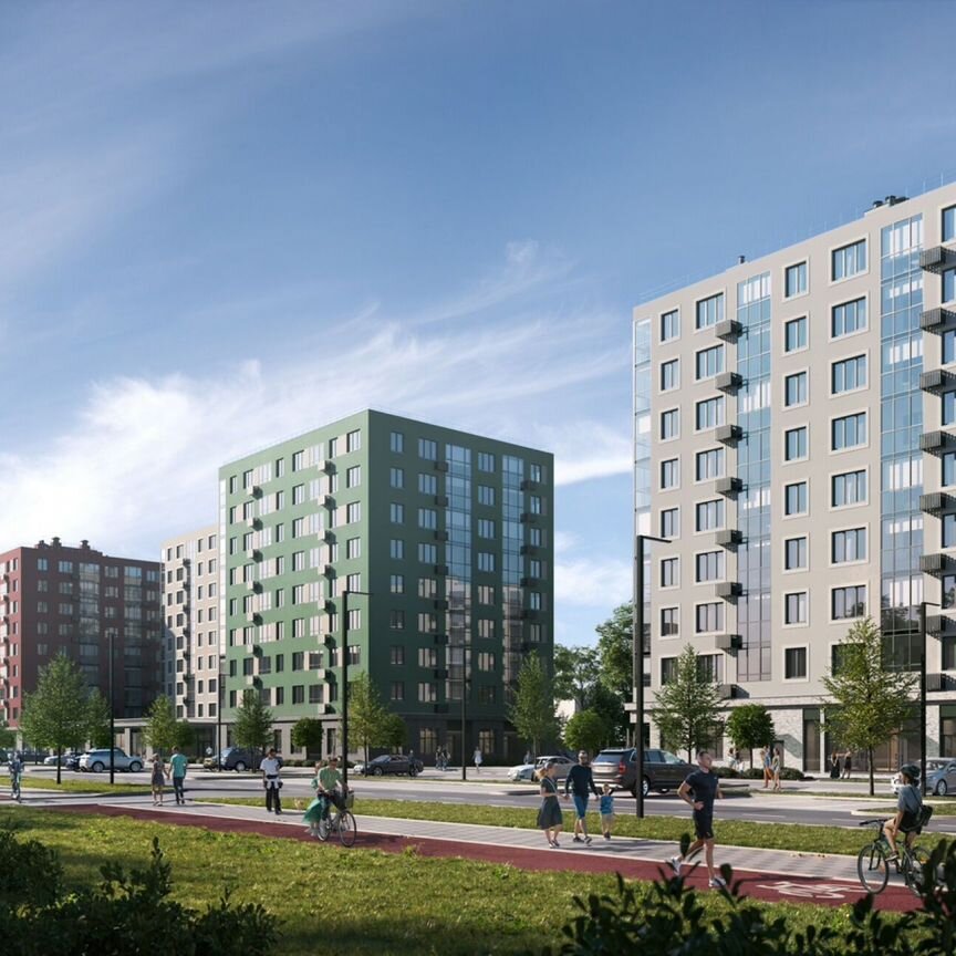 3-к. квартира, 78,4 м², 6/9 эт.