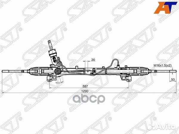 Рейка рулевая ford focus II 05-11/C-MAX 03-10