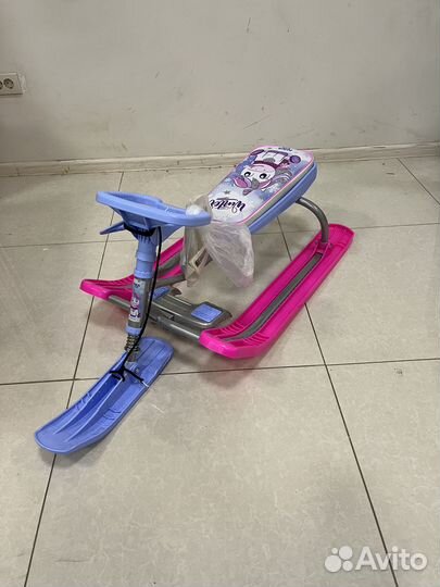 Детский снегокат Тимка спорт С единорогом