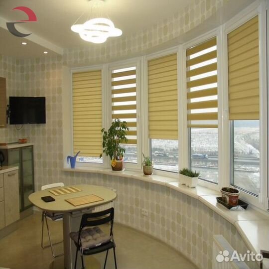 Рулонные шторы день ночь