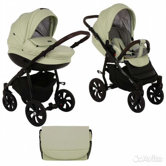 Коляска 2 в 1 эко кожа