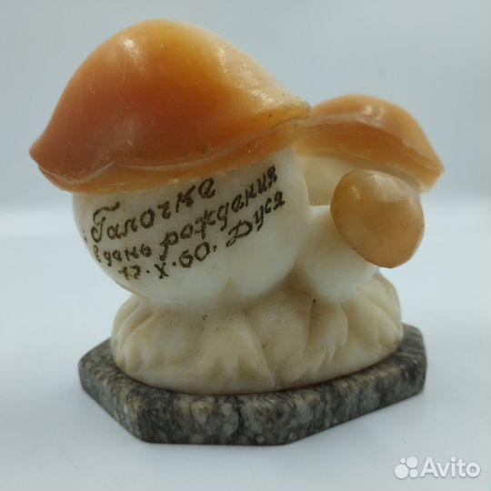 Шкатулка. Белые грибы. Мрамор. Лазурит. 60-й год