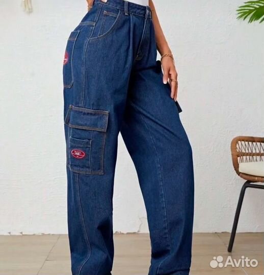 Джинсы широкие y2k