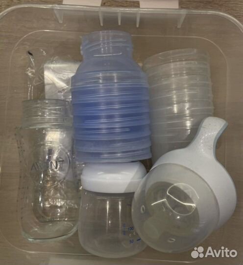 Молокоотсос avent ручной (набор для кормления)