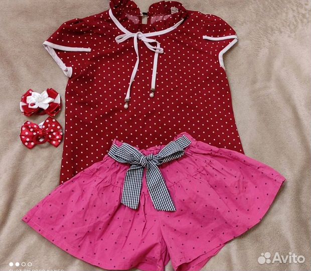 Блузка, шорты брюки на девочку