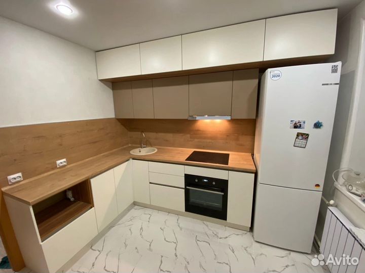 Кухня на заказ, дизайн проект и монтаж бесплатно