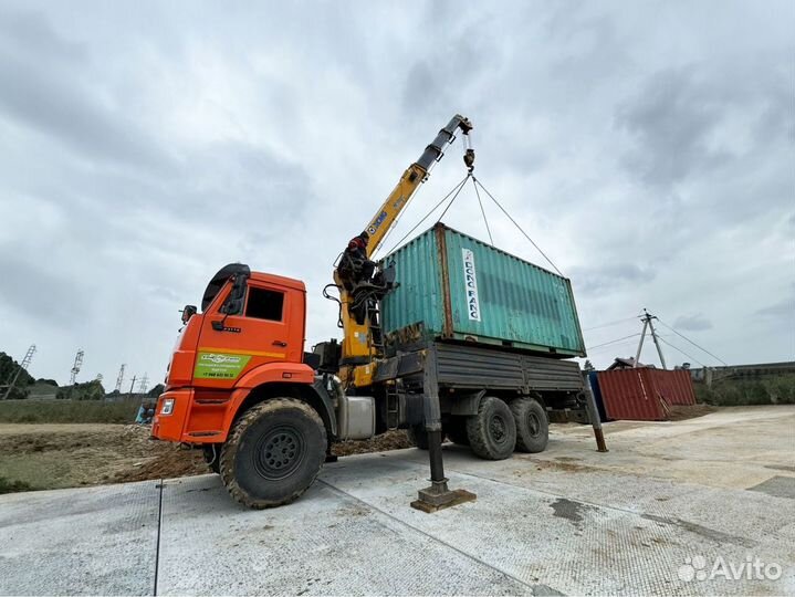 Аренда и услуги манипулятора, стрела 7 т, 20 м, борт 10 т, 6.8 м