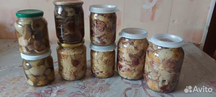 Домашняя консервация. Сушёные яблоки, грибы