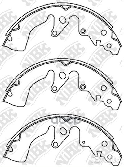 Колодки тормозные барабанные suzuki grand vitar